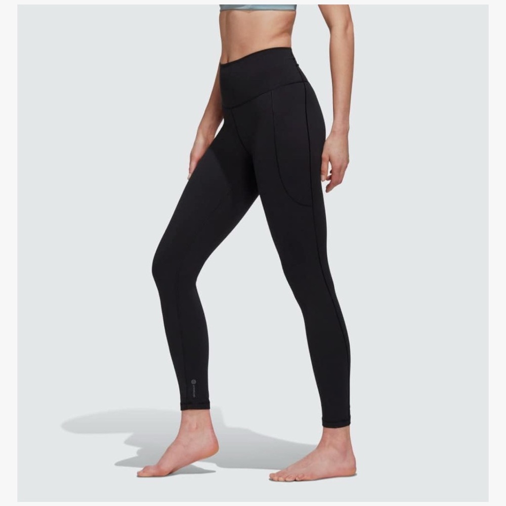 Adidas Aeroready Black High-Waisted Leggings